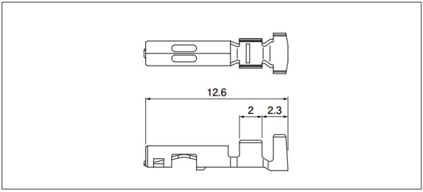Receptacle contact for power supply circuit