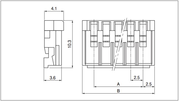 Socket and IDC style HR connector