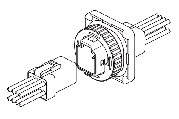 JST JWPF connector, Panel lock type