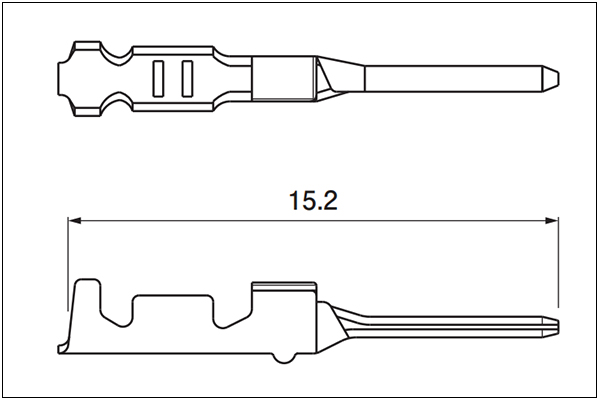 Receptacle contact - SWPR-001T-P025