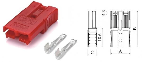 SI15 - 45A 2 POLES CONNECTOR