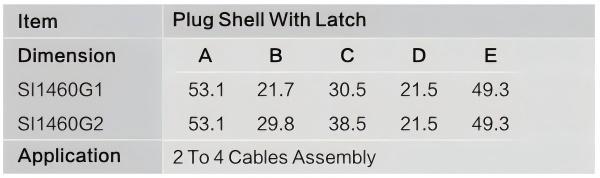 Plug Shell With Latch