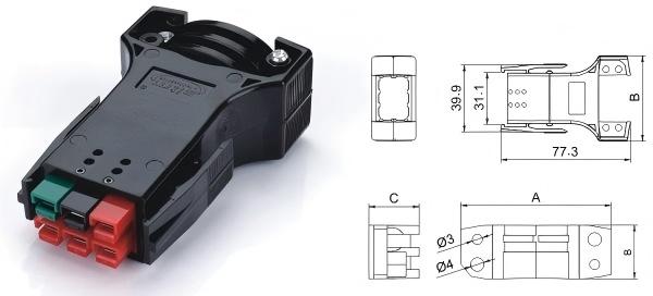 Plug Shell With Latch (Short)