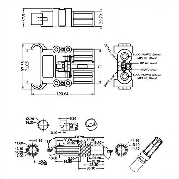 DIN320A Female
