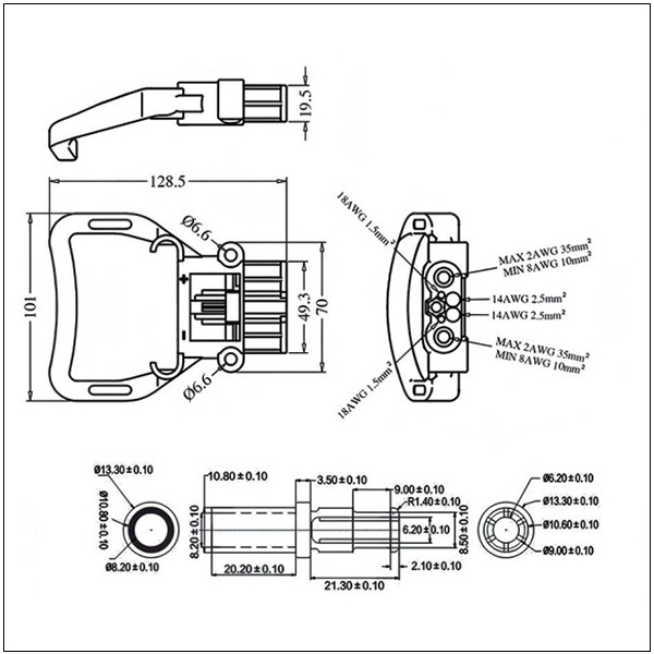 DIN80A Female