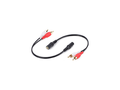 3.5mm Stereo Female to 2 RCA