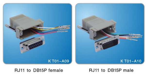 RJ11 to DB15P Assembly Type
