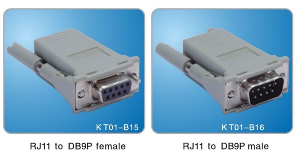 RJ11 to DB9P overmold type