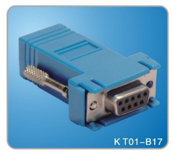 RJ45 to DB 9P Female - Blue