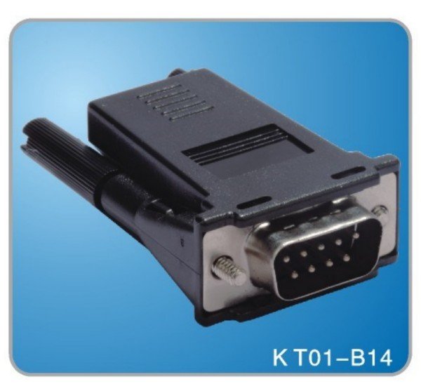 RJ45 to DB 9P Male - Black