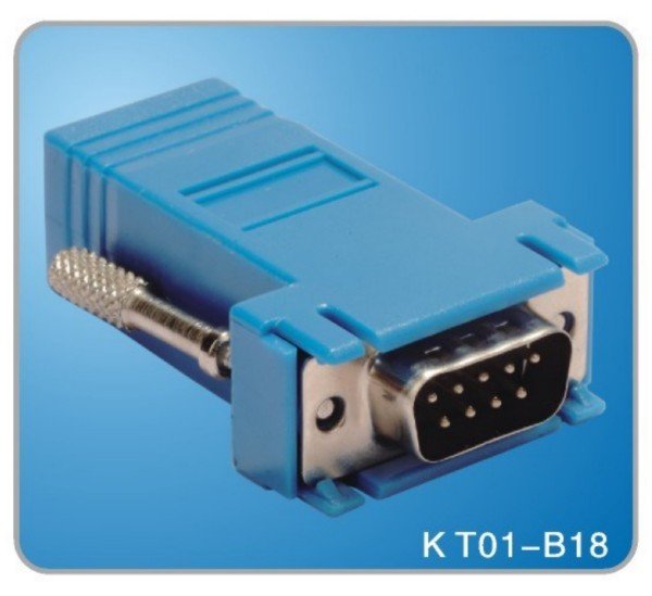 RJ45 to DB 9P Male - Blue
