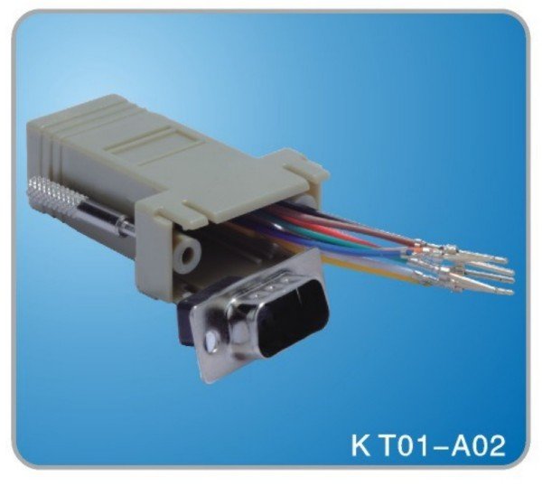 RJ45 to DB 9P Male - Grey
