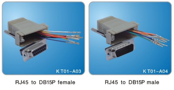 RJ45 to DB15P Assembly Type