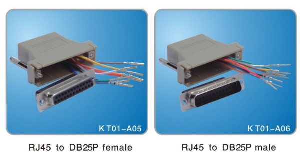 RJ45 to DB25P Assembly Type