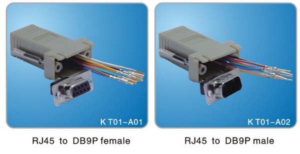 RJ45 to DB9P Assembly Type