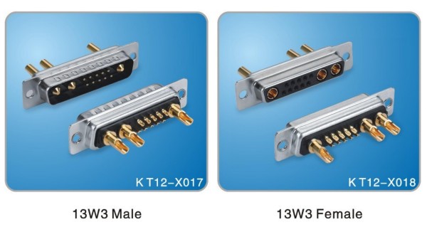 D-sub Connector 13W3 Male and Female