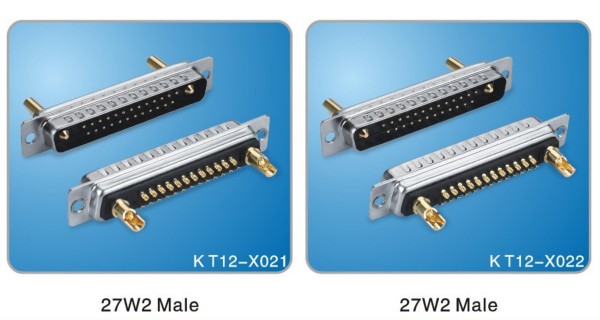 D-sub Connector 27W2 Male and Female