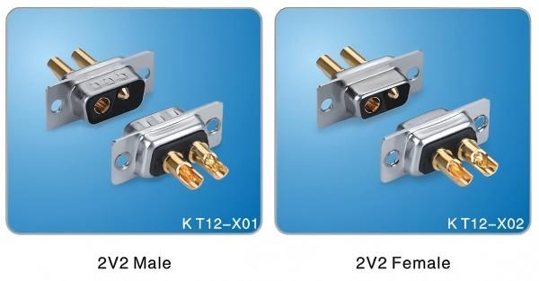 D-sub Connector 2V2 Male and Female