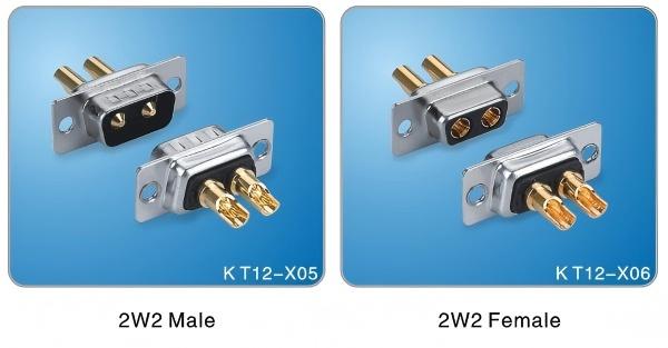 D-sub Connector 2W2 Male and Female