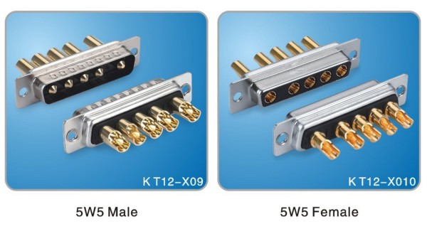 D-sub Connector 5W5 Male and Female