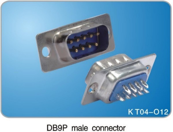 DB9P male connector