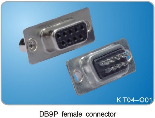 DB9P female connector