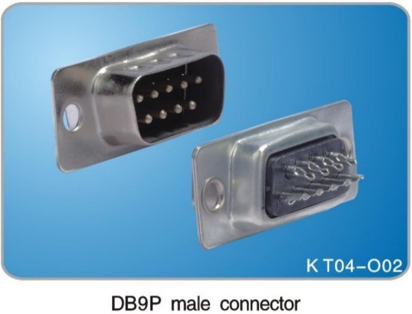 DB9P male connector