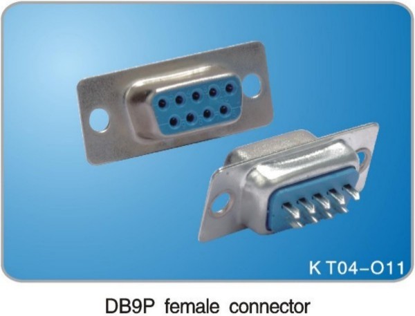 DB9P female connector