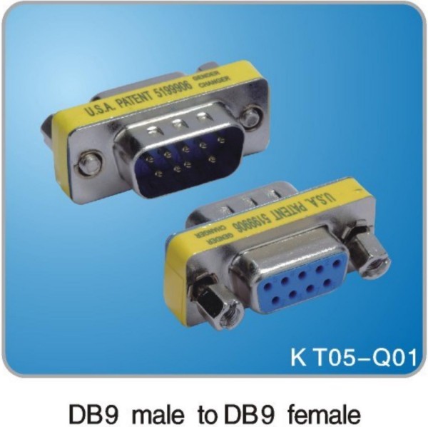 DB9P male to DB9P female