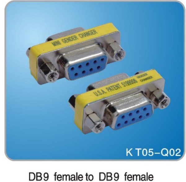 DB9P female to DB9P female