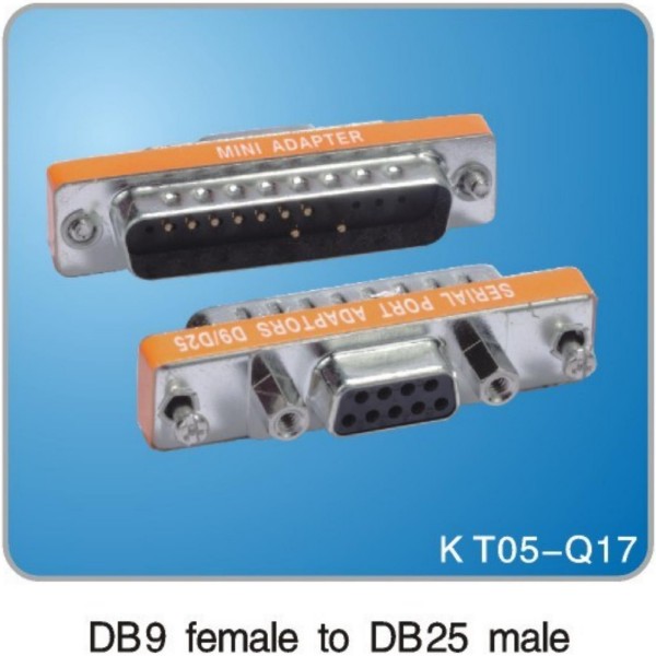DB9P female to DB25P male