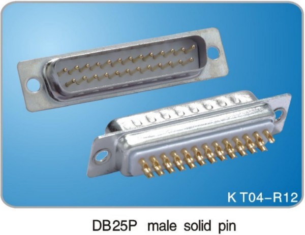 DB25P Male Solid Pin