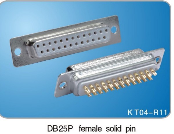 DB25P Female Solid Pin