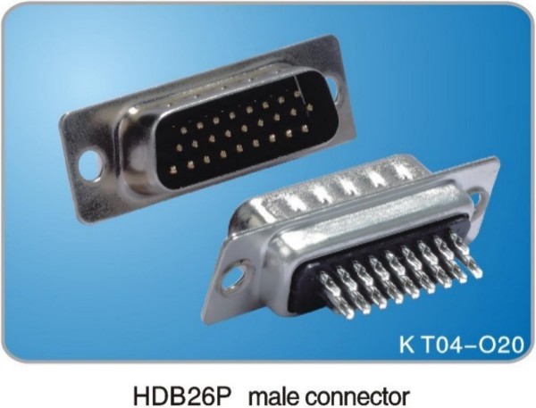 HDB26P Male Connector