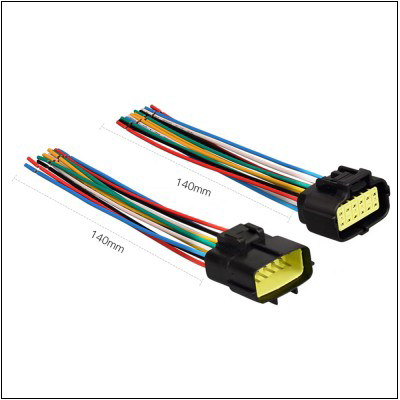 12 Pin male and female wiring