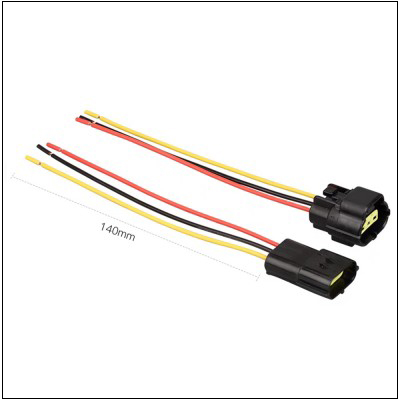 3 Pin male and female wiring