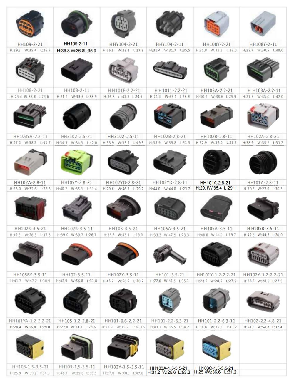 10 pin connectors