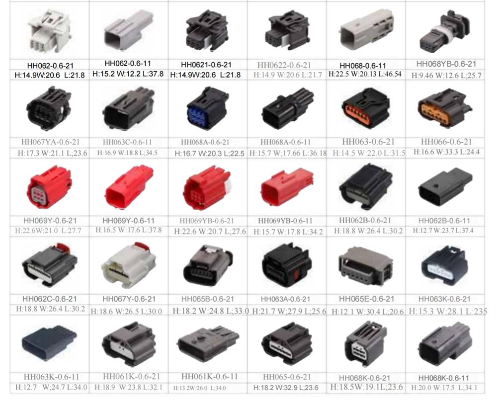 6 Pin Auto Connectors