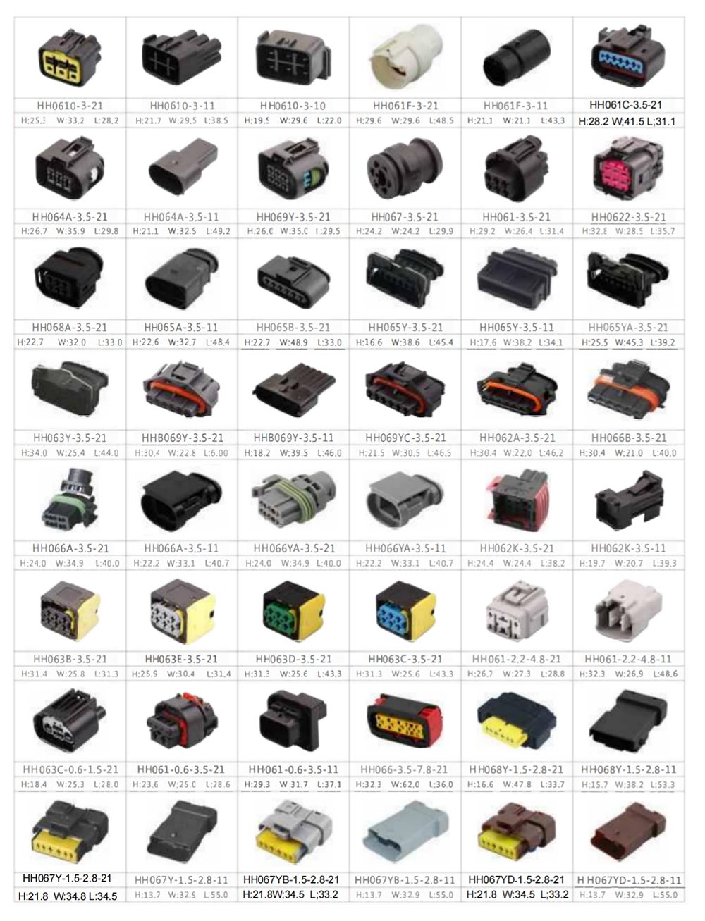 6Pin Auto Connectors