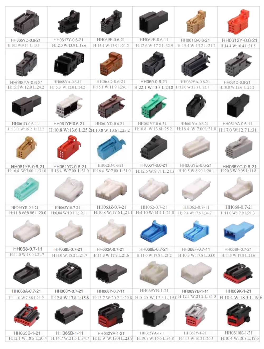 6Pin Auto Connectors