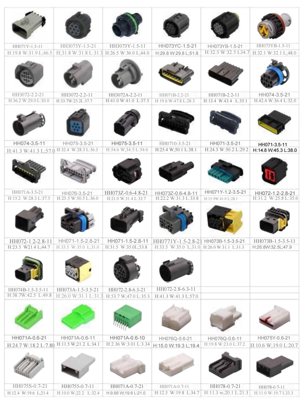 7 Pin Auto Connectors