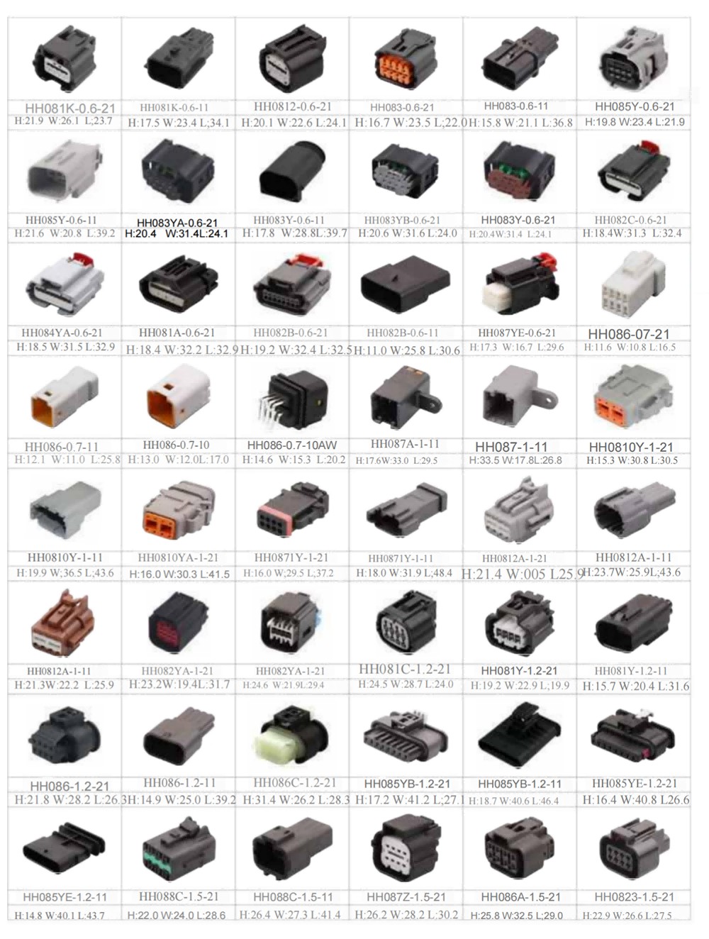 8 Pin Auto Connectors
