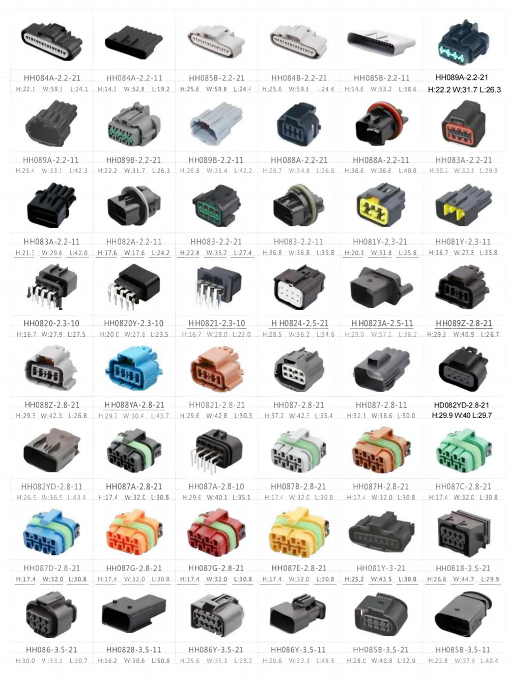 8 Pin Auto Connectors