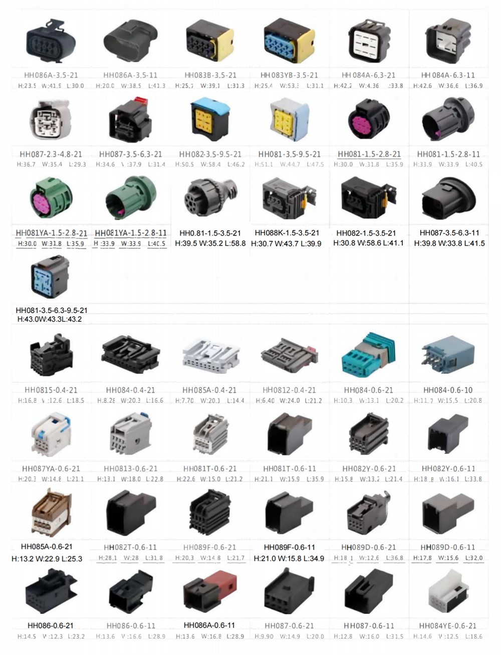 8 Pin Auto Connectors