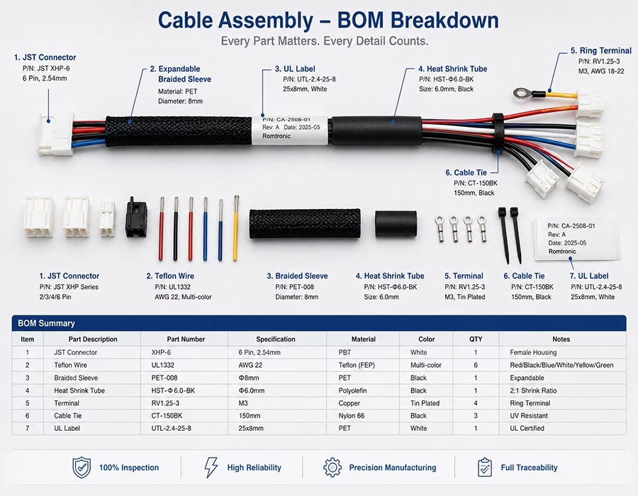Cable Assembly – BOM Breakdown