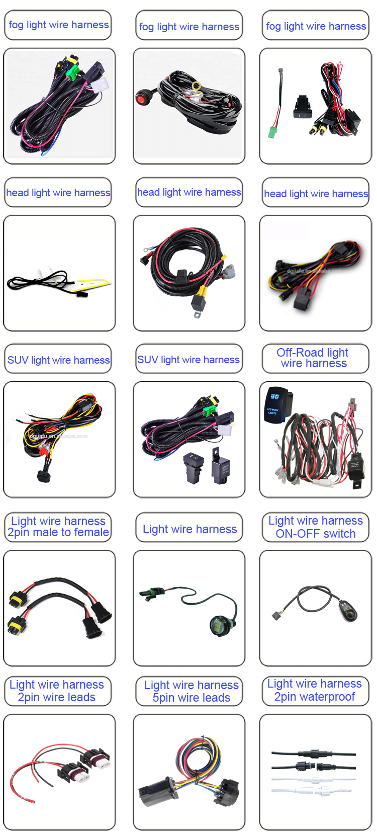 custom fog light wire harness hooha harness