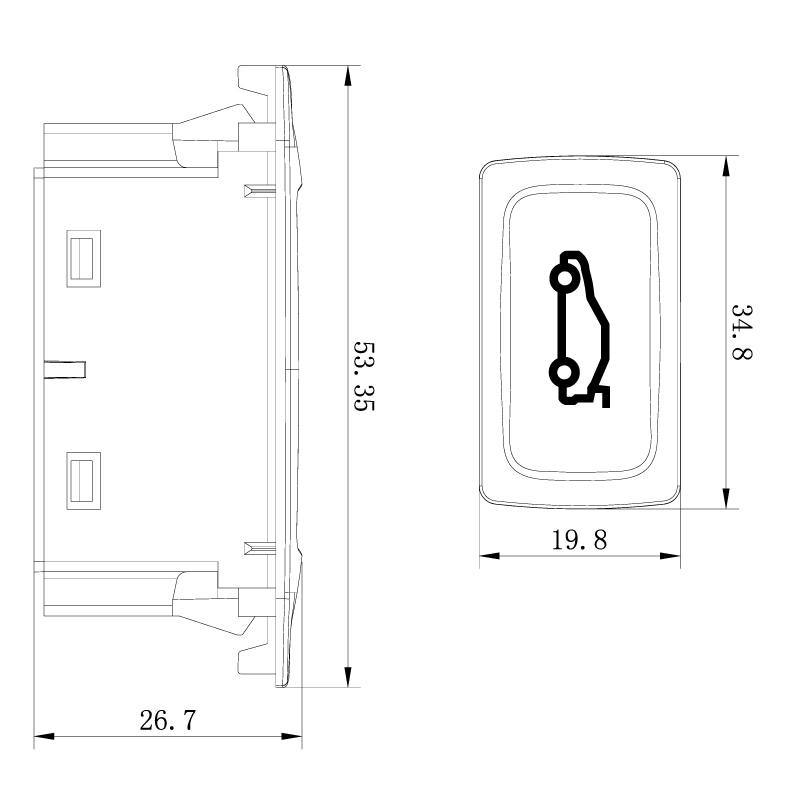 Audi power lift tailgate switch