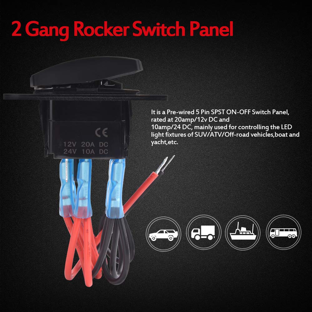 2 Gang Switch Panel