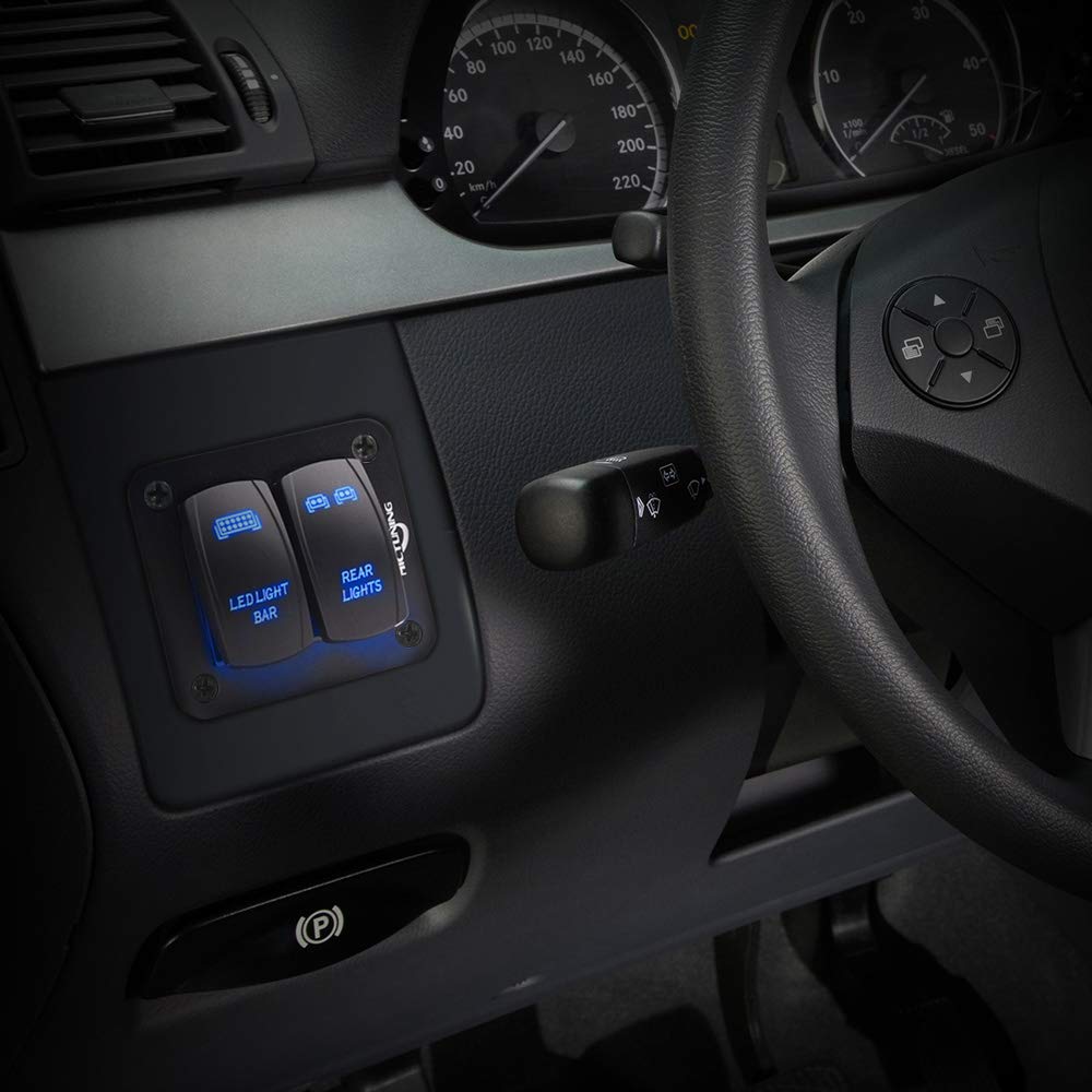 2 Gang Rocker Switch Panel
