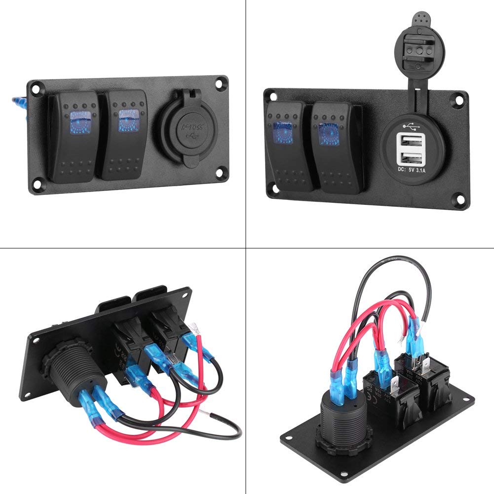 2 gang switch panel